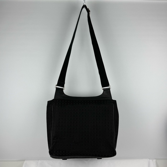 Authentic Salvatore Ferragamo Large Canvas Crossbody Messenger Bag – Black - Picture 6 of 14